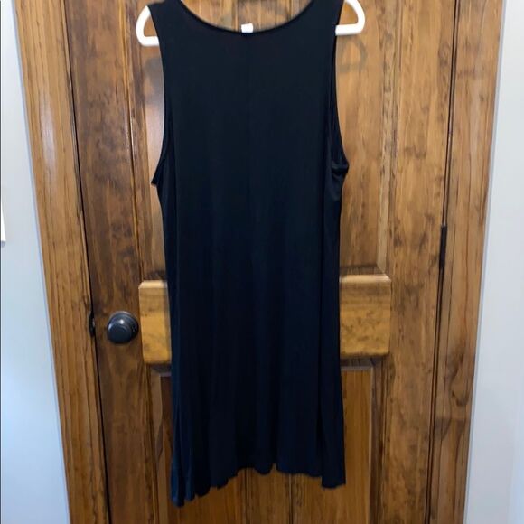 Old Navy Dress Plus Size XXL Black T Shirt Tank MIDI Dress Sheath Sleeveless - Picture 6 of 11